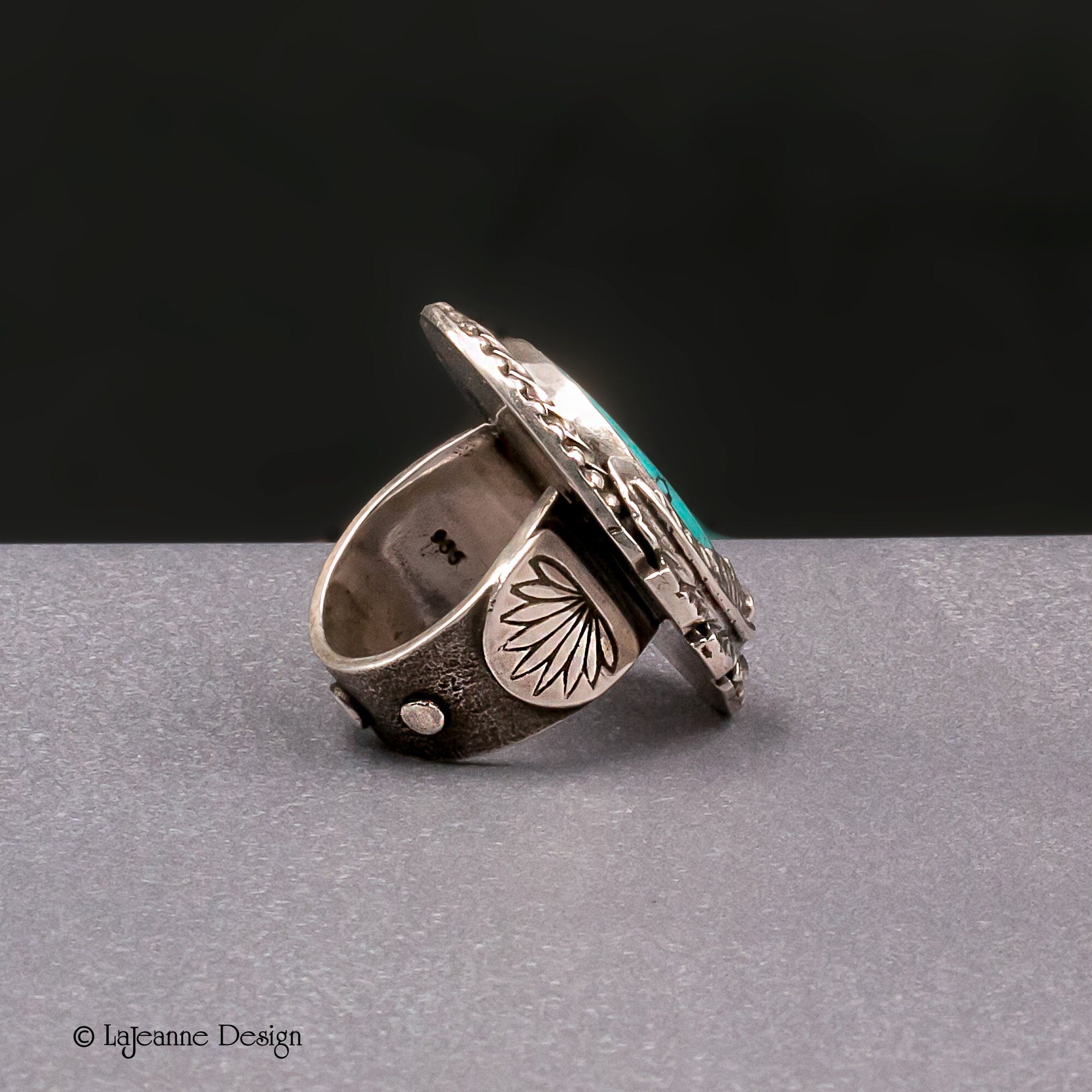 Size 6.75 - Turquoise Mountain Turquoise Sterling Silver Ring