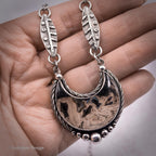 Palm Root Sterling Silver Statement Necklace