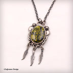Dark Moon Turquoise Sterling Silver Necklace