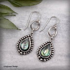 Abalone Shell Sterling Silver Earrings