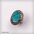 Size 6.75 - Turquoise Mountain Turquoise Sterling Silver Ring