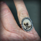 Size 6.75 - Dendritic Agate Sterling Silver Ring