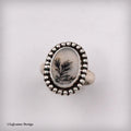Size 6.75 - Dendritic Agate Sterling Silver Ring
