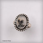 Size 6.75 - Dendritic Agate Sterling Silver Ring