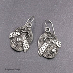 Textured Sterling Silver Earrings