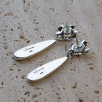 Sea Sediment Jasper Sterling Silver Dangle Earrings