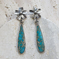 Sea Sediment Jasper Sterling Silver Dangle Earrings