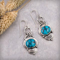 Egyptian Turquoise Sterling Silver Earrings