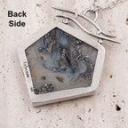 Marcasite & Black Agate Sterling Silver Necklace