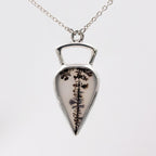 Dendritic Agate Sterling Silver Necklace