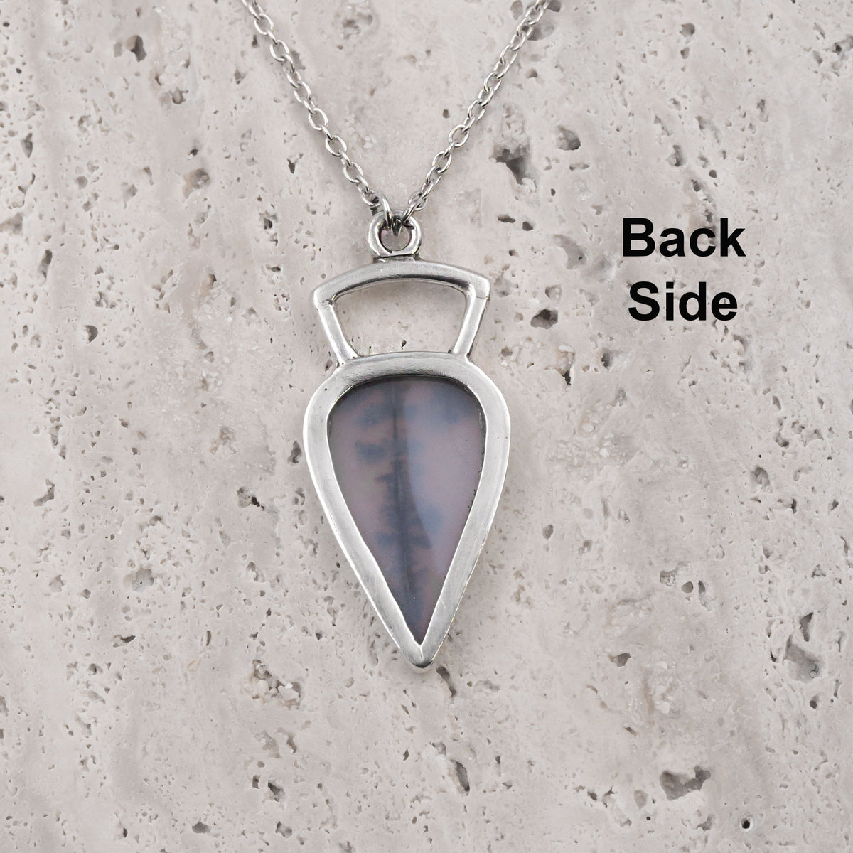 Dendritic Agate Sterling Silver Necklace