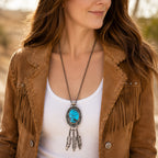 Kingman Turquoise Sterling Silver Necklace