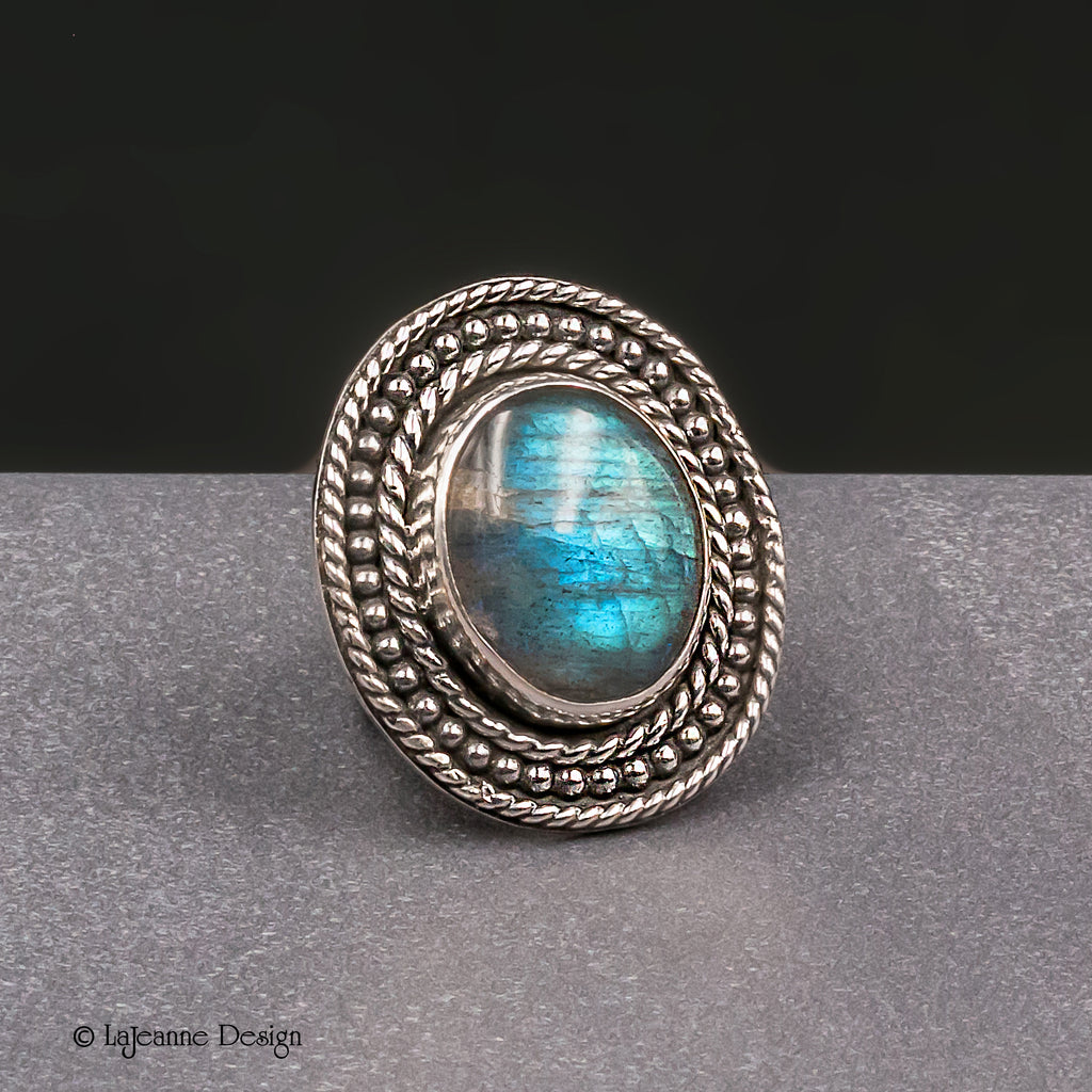 Size 7.25 - Labradorite Sterling Silver Ring