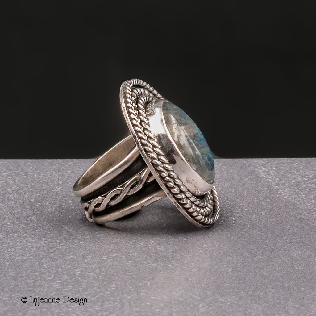 Size 7.25 - Labradorite Sterling Silver Ring