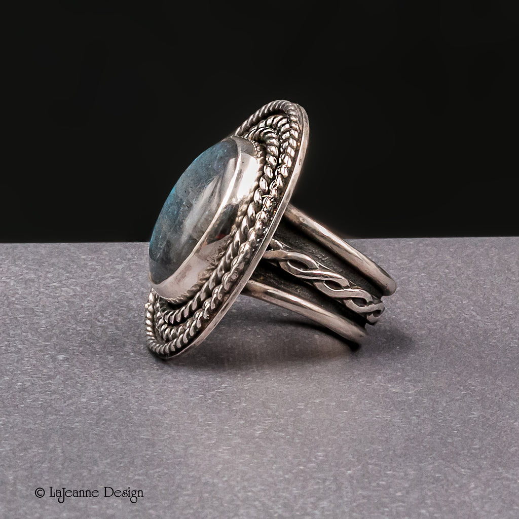 Size 7.25 - Labradorite Sterling Silver Ring