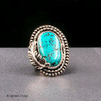 Size 6.75 - Turquoise Mountain Turquoise Sterling Silver Ring