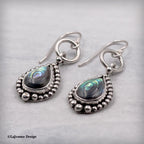 Abalone Shell Sterling Silver Earrings