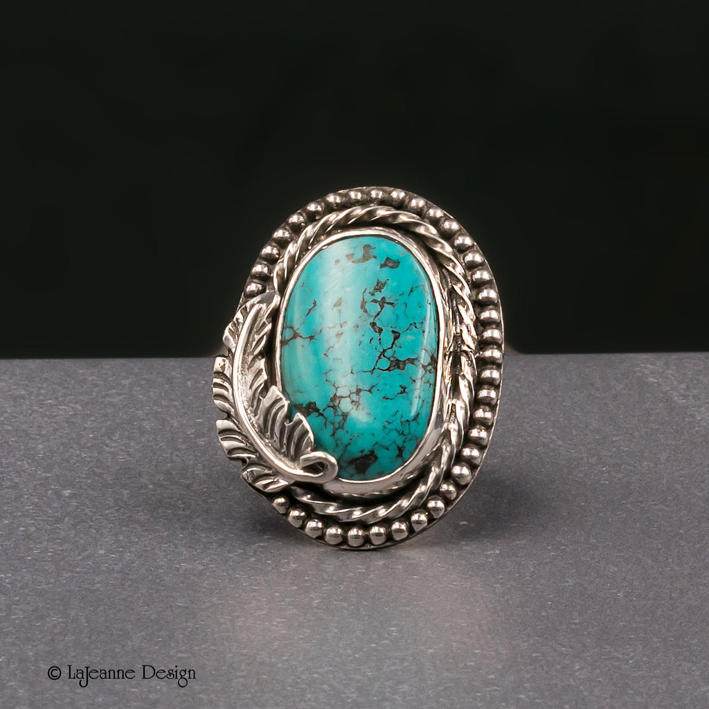 Size 6.75 - Turquoise Mountain Turquoise Sterling Silver Ring