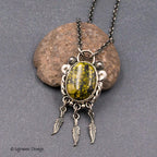 Dark Moon Turquoise Sterling Silver Necklace