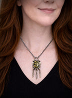 Dark Moon Turquoise Sterling Silver Necklace