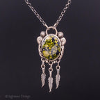 Dark Moon Turquoise Sterling Silver Necklace