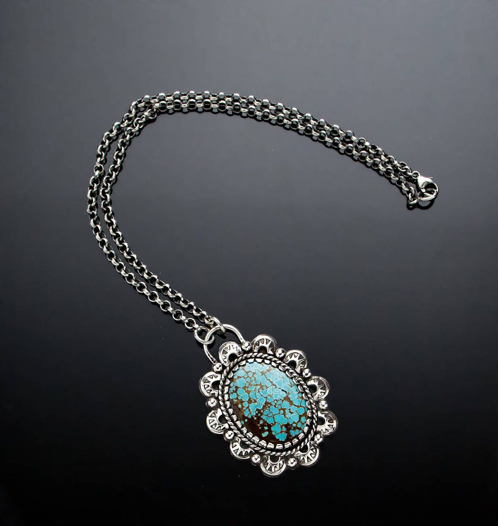 Number 8 Turquoise Necklace