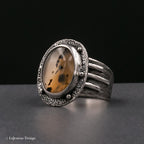 Size 9.5 - Montana Agate Sterling Silver Ring