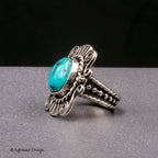 Size 9 - Kingman Turquoise Sterling Silver Ring