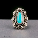 Size 7.5 - King’s Manassa Turquoise Sterling Silver Ring