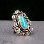 Size 7.5 - King’s Manassa Turquoise Sterling Silver Ring