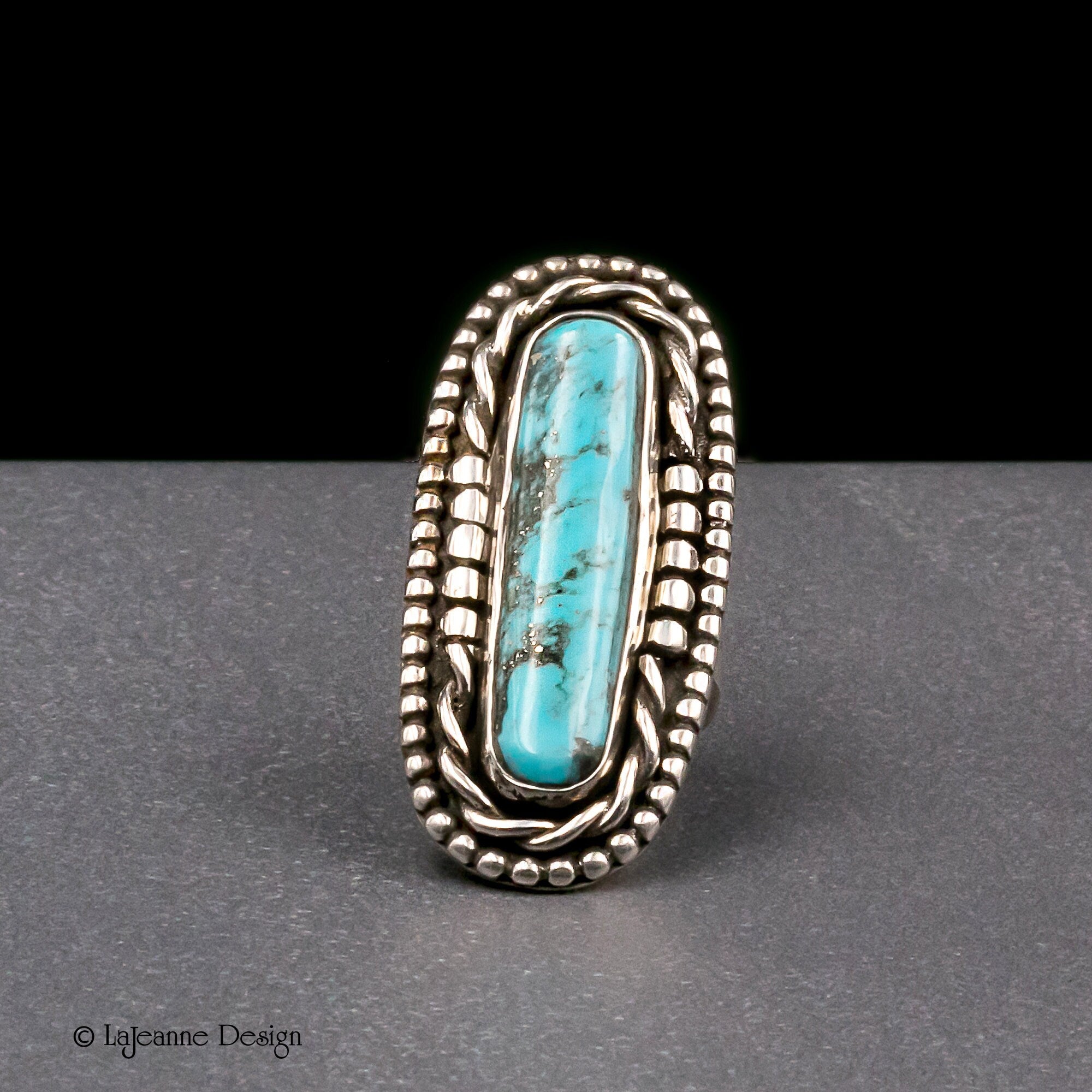 Size 6 - Kingman Turquoise Sterling Silver Ring