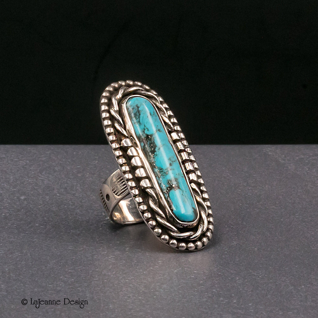 Size 6 - Kingman Turquoise Sterling Silver Ring