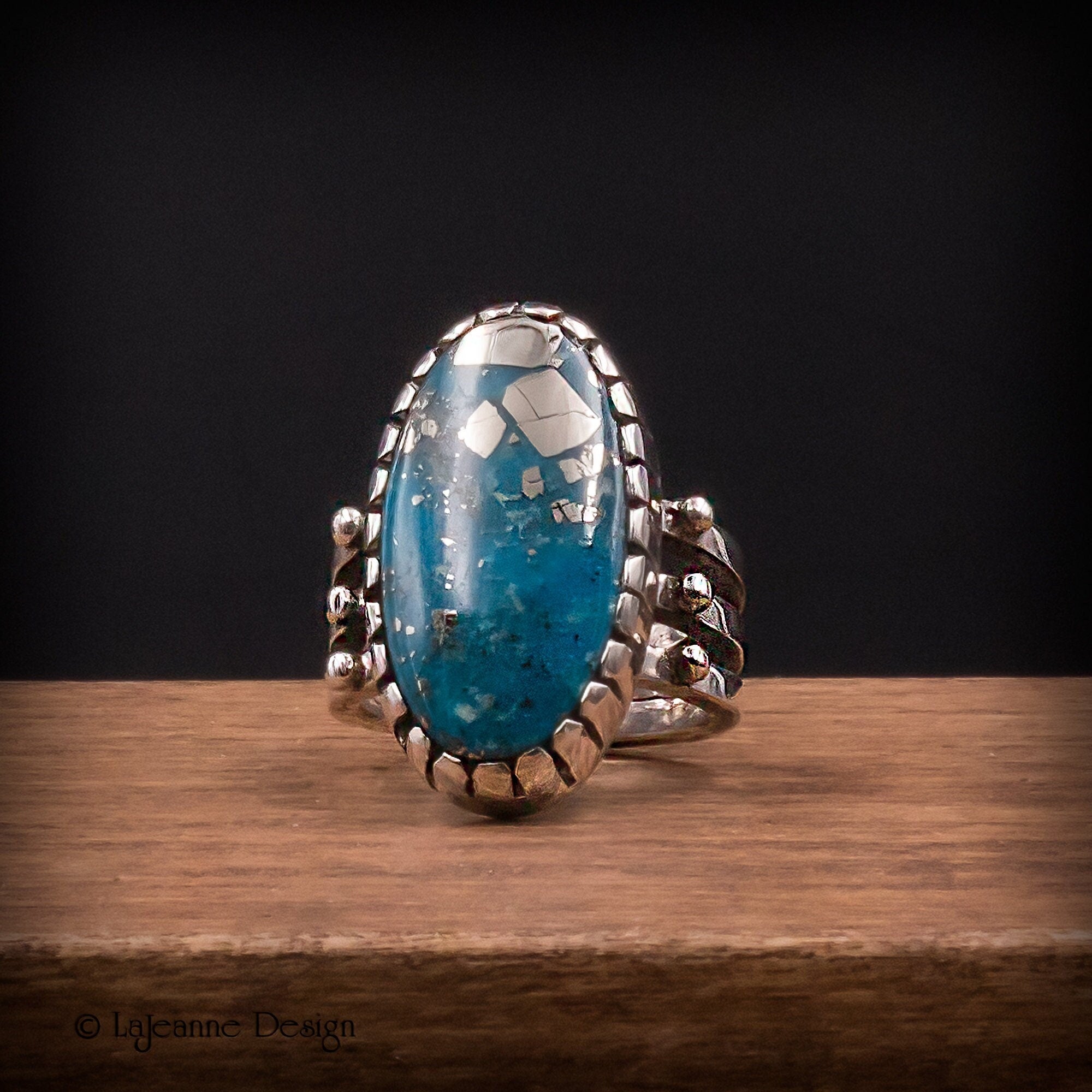 Size 8.25 - Ithaca Peak Turquoise Sterling Silver Ring | Contemporary