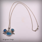 Australian Boulder Opal Sterling Silver Necklace