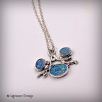Australian Boulder Opal Sterling Silver Necklace