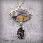 Maligano Jasper Drusy Sterling Silver Necklace