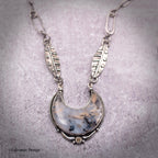 Dendritic Agate Sterling Silver Necklace