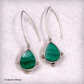 Malachite 18K Gold Sterling Silver Earrings