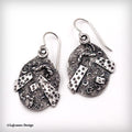 Textured Sterling Silver Earrings
