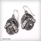 Textured Sterling Silver Earrings