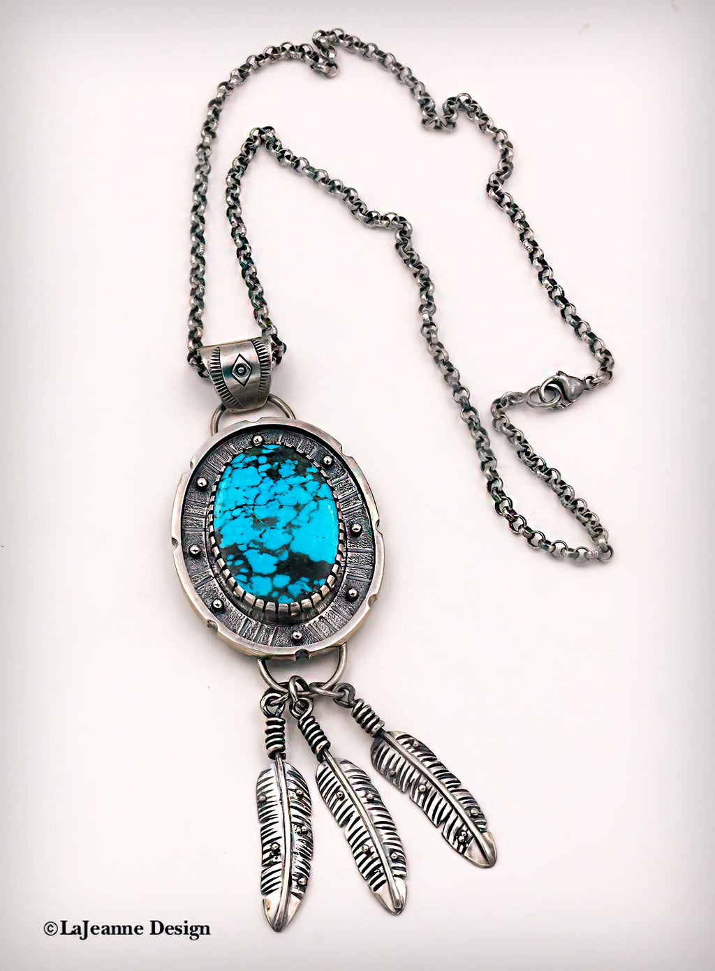 Kingman Turquoise Sterling Silver Necklace