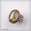 Size 9.5 - Montana Agate Sterling Silver Ring