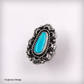 Size 7.5 - King’s Manassa Turquoise Sterling Silver Ring