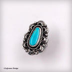 Size 7.5 - King’s Manassa Turquoise Sterling Silver Ring