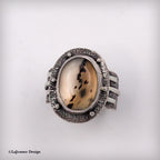 Size 9.5 - Montana Agate Sterling Silver Ring