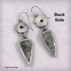 Prehnite & Peridot Sterling Silver Earrings