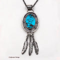 Kingman Turquoise Sterling Silver Necklace