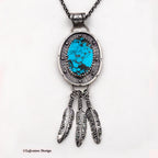 Kingman Turquoise Sterling Silver Necklace