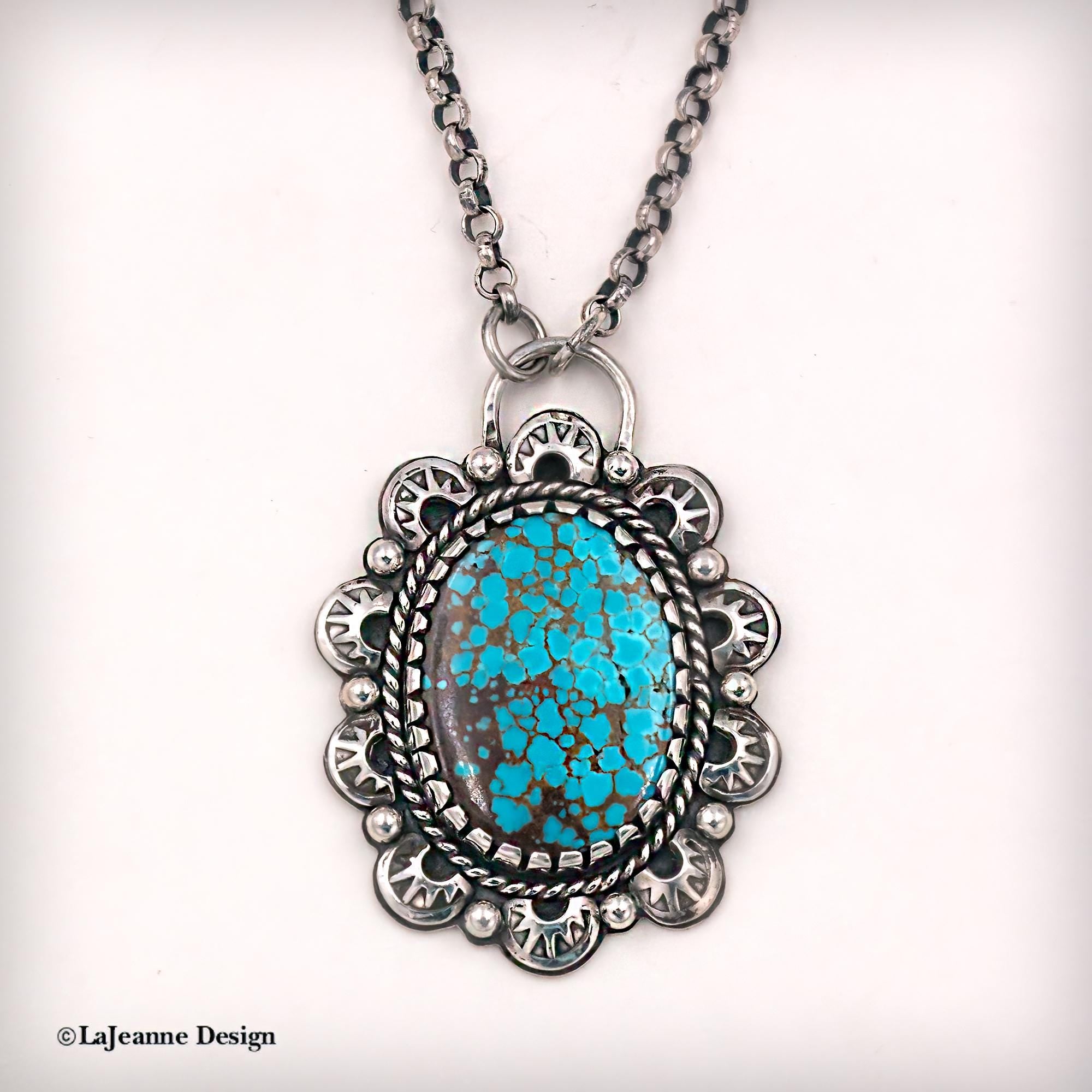 Number 8 Turquoise Necklace
