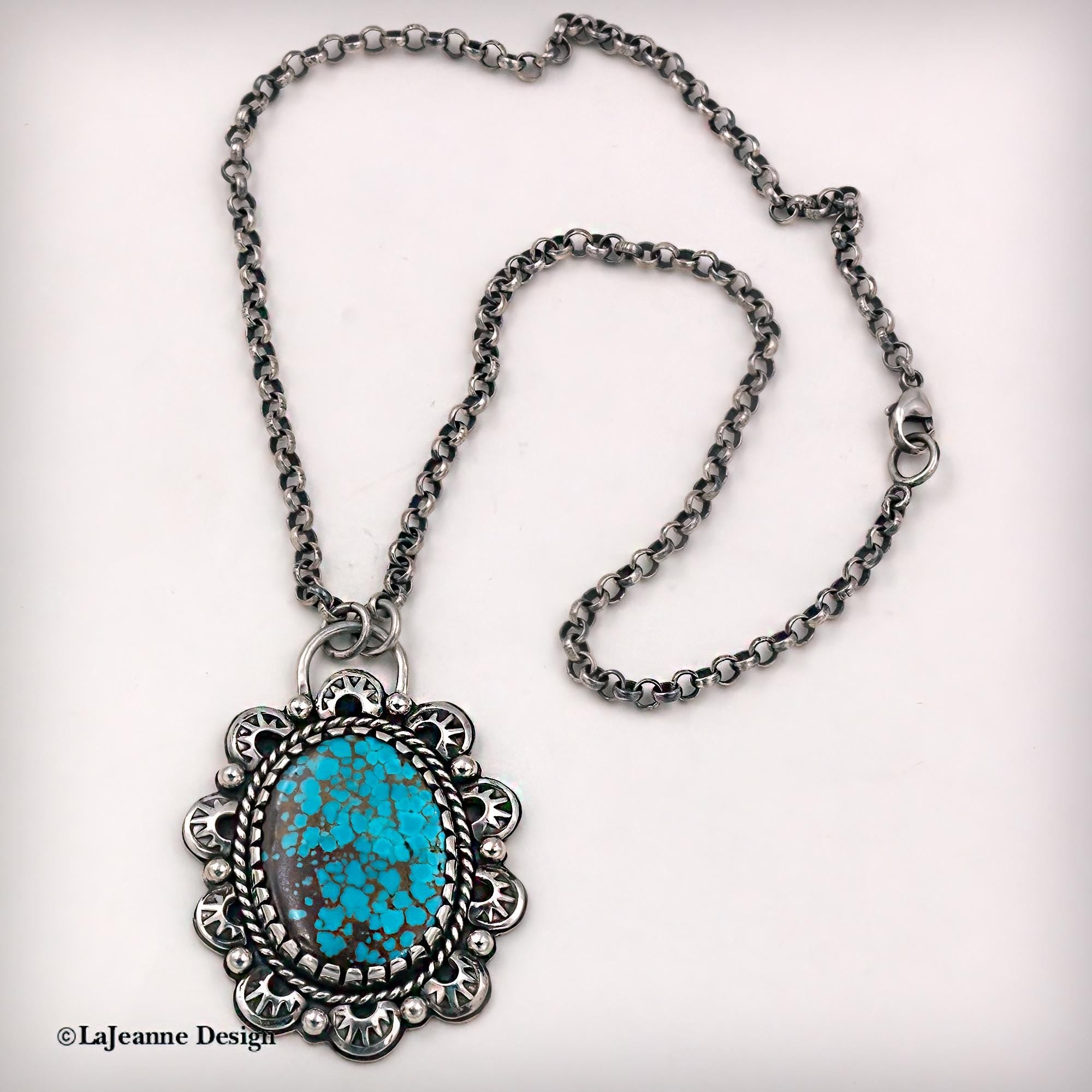 Number 8 Turquoise Necklace